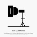 Light, Photo, Photography, Studio solid Glyph Icon vector Royalty Free Stock Photo