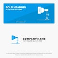 Light, Photo, Photography, Studio SOlid Icon Website Banner and Business Logo Template Royalty Free Stock Photo