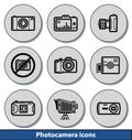 Light photocamera icons