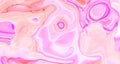 Light Pink Abstract Liquid Paint Textured Background With Decorative Spirals And Swirls. Holographic Subtle Surface Pattern