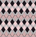 Two tones light pink geometric seamless pattern