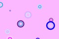 Light pink, blue vector layout with circle shapes. Blurred bubbles with colorful gradient. Royalty Free Stock Photo