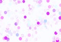 Light Pink, Blue vector layout with circle shapes. Royalty Free Stock Photo
