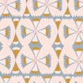 Light pink geometric seamless pattern background design.