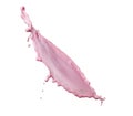 Light pink liquid splash Royalty Free Stock Photo