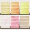 Light pink,orange,yellow watercolor collection background for ba