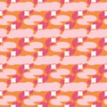 Light Pink pattern with magic elements. Abstract illustration with gothic gradient shapes Royalty Free Stock Photo