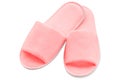 Spa, hotel - home pink slippers isolated