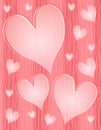 Light Pink Textured Opaque Hearts Pattern