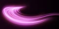 Light pink Twirl. Curve light effect of pink line. Luminous pink circle. PNG Light pink pedistal, podium, platform