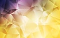 Light Pink, Yellow vector abstract mosaic background. Royalty Free Stock Photo
