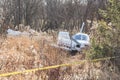 Light plane crash near highway