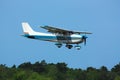 Light plane on final Royalty Free Stock Photo