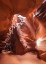 Light pole in Antelope Canyon Royalty Free Stock Photo