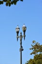 Light pole and fixtures Royalty Free Stock Photo