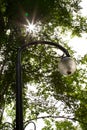 Light Pole in a park Royalty Free Stock Photo