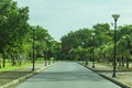 Light pole in the park. Royalty Free Stock Photo