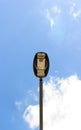 Light poles and sky Royalty Free Stock Photo