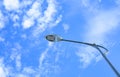 Light poles. Street lamp against blue sky background Royalty Free Stock Photo