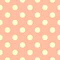 Light polka dots on a pink background, seamless pattern