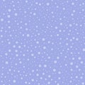 Light polka dots seamless pattern on purple.