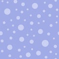 Light polka dots seamless pattern on purple