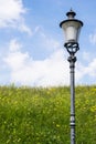 Light post on a field near Winterthur Switzerland