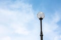 Light post Street light with blue sky Royalty Free Stock Photo
