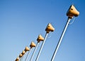 Light Projectors On A Blue Sky