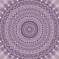 Light purple bohemian mandala fractal background - round symmetrical vector pattern design from concentric oval shapes