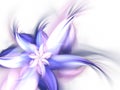 Light purple fractal flower Royalty Free Stock Photo