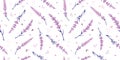 Light purple lavender repeat pattern design. Royalty Free Stock Photo