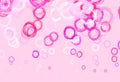 Light Purple, Pink vector layout with circle shapes Royalty Free Stock Photo