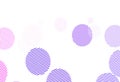Light Purple, Pink vector texture with disks. Royalty Free Stock Photo