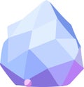 A light purple, polygonal, 3d gem-like object Royalty Free Stock Photo