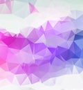 Light purple vector polygon abstract backdrop. Polygonal with gradient. Texture pattern for your backgrounds Royalty Free Stock Photo