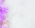 Light purple vector polygon abstract backdrop. Polygonal with gradient. Texture pattern for your backgrounds Royalty Free Stock Photo