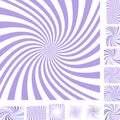 Light purple and white spiral background set Royalty Free Stock Photo