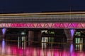 Light Rail over Tempe Town Lake Royalty Free Stock Photo