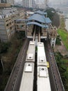 Light Rail Train Station and Train