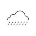 Light Rain Weather Icon Climate Forecast Concept