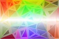 Light rainbow random sizes low poly background