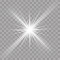 Light rays flash radiance effect vector star ray Royalty Free Stock Photo