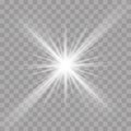 Light rays flash radiance effect vector star ray Royalty Free Stock Photo