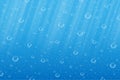 Light rays illuminated bubbles in realistic deep blue water. Shiny bubbly clear underwater liquid vector illustration Royalty Free Stock Photo