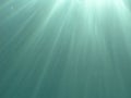 Light rays through the water Royalty Free Stock Photo