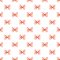 Light red butterflies seamless watercolor pattern Royalty Free Stock Photo