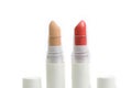 Light Red Lipstick And Corrector Stick Royalty Free Stock Photo