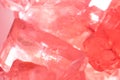Light red sugar crystals is macro Royalty Free Stock Photo