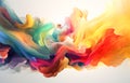 An abstract background of colorful liquids mixed together, Generative AI